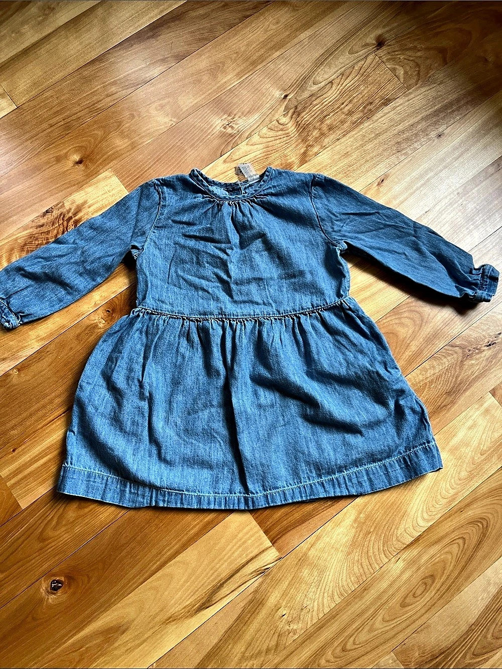 Primary Denim Long Sleeve Dress